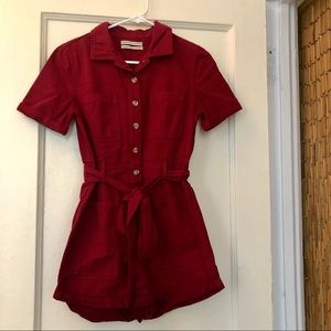 XS Urban Outfitters Red Romper